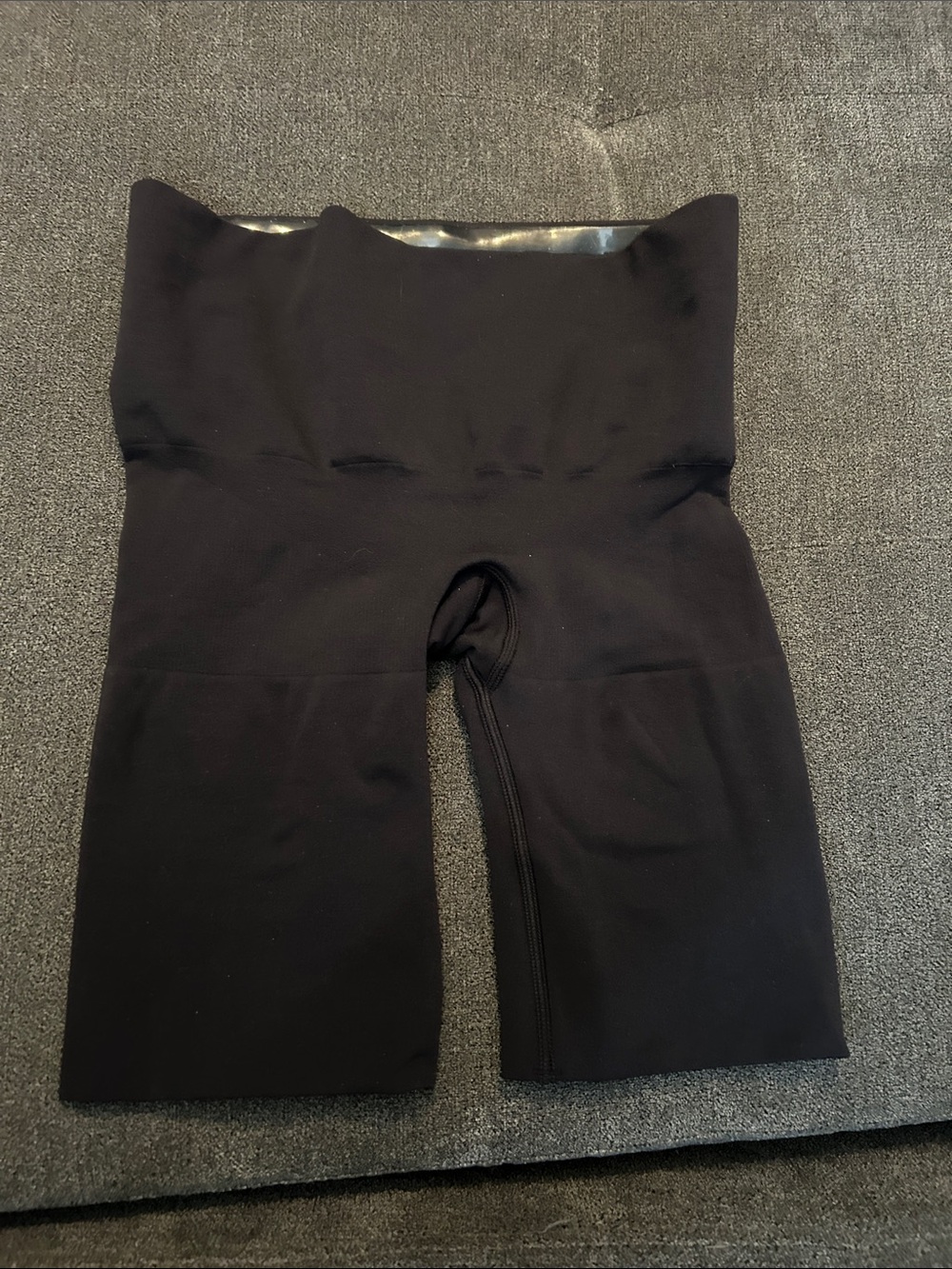 SKIMS-High-Waist Black Sculpting Shape-wear Shorts